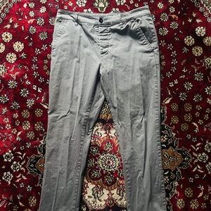 ASOS Men's Light Blue Gray Chinos